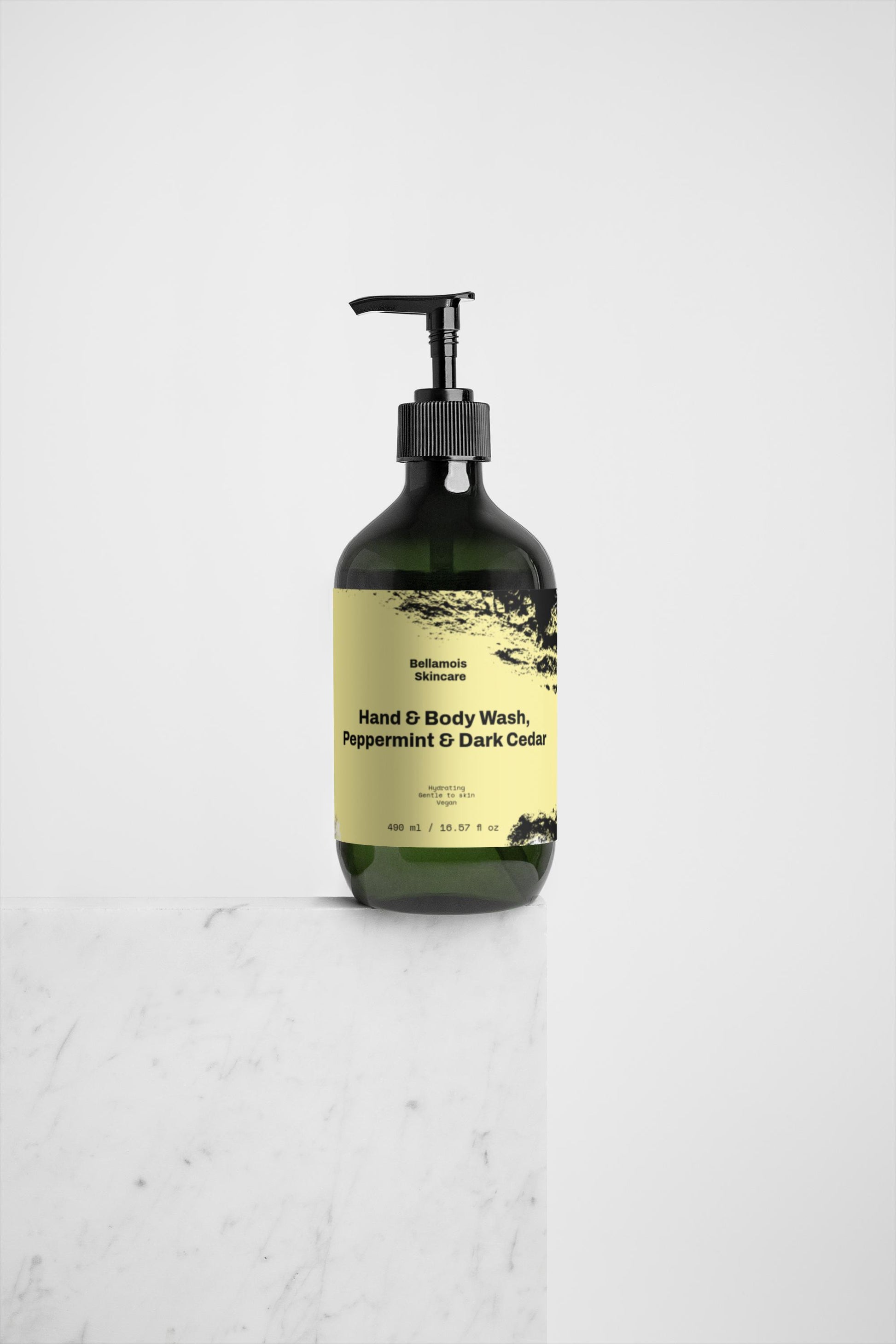 Hand & Body Wash, Peppermint & Dark Cedar  490 ml