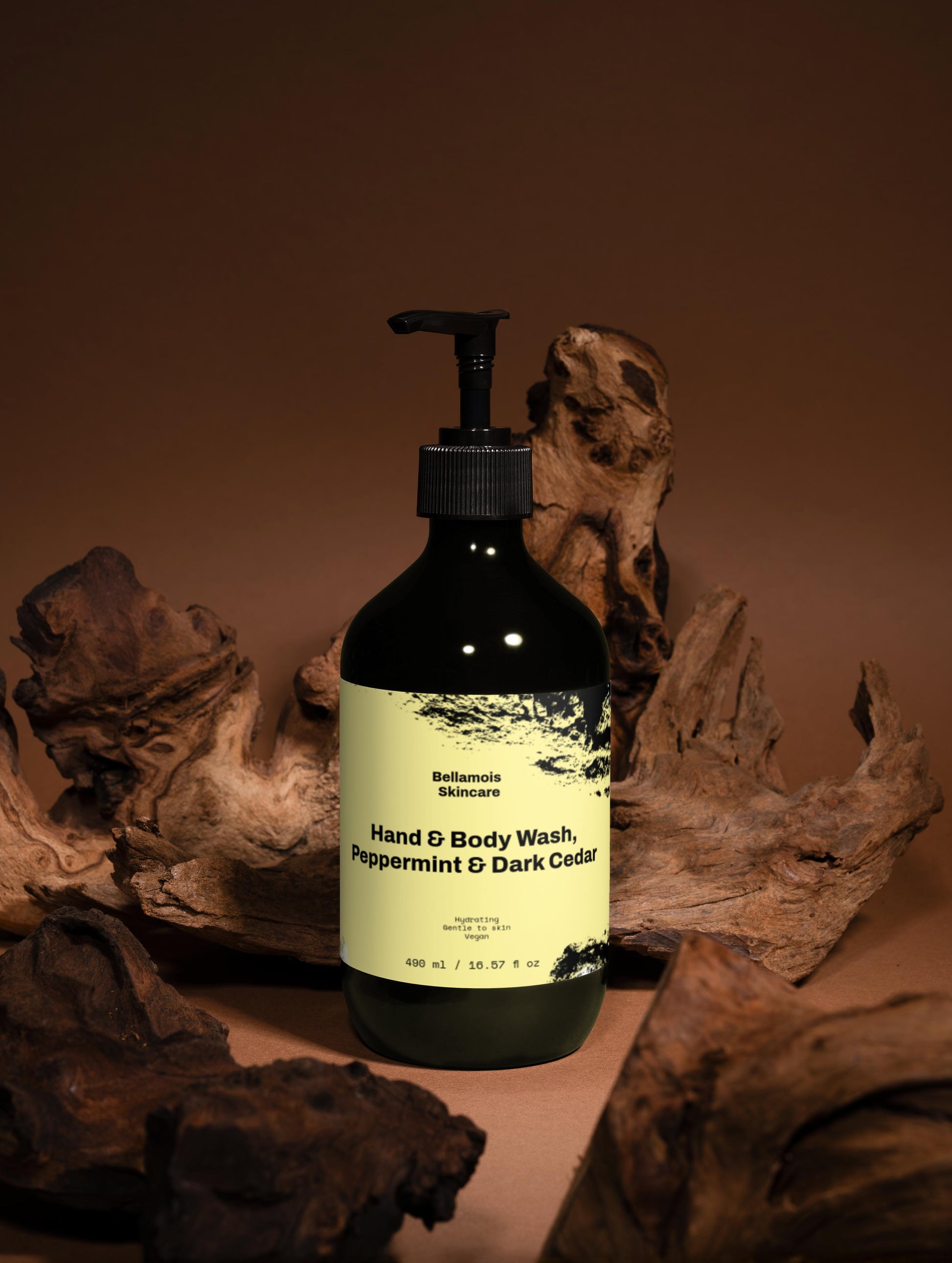 Hand & Body Wash, Peppermint & Dark Cedar  490 ml